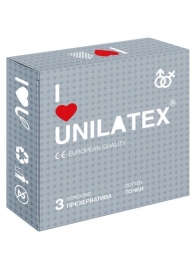 Презервативы с точками Unilatex Dotted - 3 шт. - Unilatex - купить с доставкой в Брянске