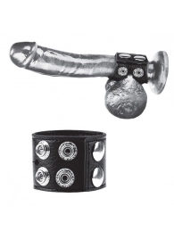 Ремень на член и мошонку 1.5  Cock Ring With Ball Strap - BlueLine - купить с доставкой в Брянске