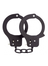 Чёрные наручники из листового металла BONDX METAL CUFFS BLACK - Dream Toys - купить с доставкой в Брянске