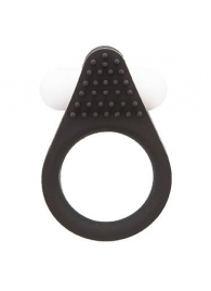 Чёрное эрекционное кольцо LIT-UP SILICONE STIMU RING 1 BLACK - Dream Toys - в Брянске купить с доставкой