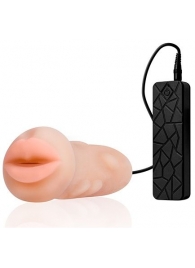 Мастурбатор-ротик с вибрацией REALSTUFF VIBRATING MASTURBATOR MOUTH - Dream Toys - в Брянске купить с доставкой