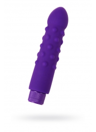 Фиолетовый вибратор с шишечками - 17 см. - A-toys купить в Брянске с доставкой в Orgasmix.ru Фиолетовый вибратор с шишечками - 17 см. - A-toys