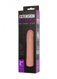 Насадка-удлинитель Extension sleeve телесного цвета - 18,5 см. - Sitabella - в Брянске купить с доставкой