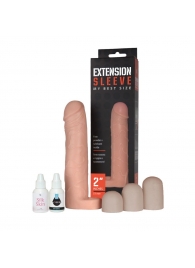 Насадка-удлинитель Extension sleeve с подхватом мошонки - 19 см. - Sitabella - в Брянске купить с доставкой