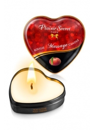 Массажная свеча с ароматом персика Bougie Massage Candle - 35 мл. - Plaisir Secret - купить с доставкой в Брянске