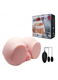 Телесный мастурбатор с двумя любовными тоннелями и вибрацией - Baile - в Брянске купить с доставкой