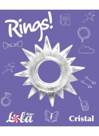 Прозрачное эрекционное кольцо Rings Cristal - Lola Games - в Брянске купить с доставкой