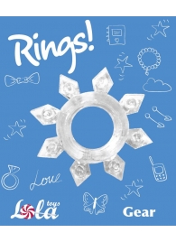 Прозрачное эрекционное кольцо Rings Gear - Lola Games - в Брянске купить с доставкой