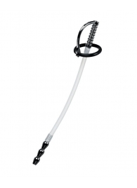 Силиконовый уретральный плаг со сменными фиксирующими кольцами Metal - ToyFa - купить с доставкой в Брянске