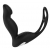Черный вибромассажер простаты P-PLEASER W ERECTION ENHANCE - Dream Toys - в Брянске купить с доставкой