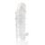 Закрытая прозрачная рельефная насадка Crystal sleeve - 13 см. - Erowoman-Eroman - в Брянске купить с доставкой