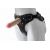 Черный пояс-трусики с двумя насадками Soft-Dolli - 16,5 и 10,5 см. - LOVETOY (А-Полимер) - купить с доставкой в Брянске