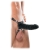 Чёрный полый страпон 7  Silicone Hollow Strap-On - 18 см. - Pipedream - купить с доставкой в Брянске