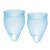 Набор голубых менструальных чаш Feel confident Menstrual Cup - Satisfyer - купить с доставкой в Брянске