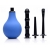 Анальный душ с 3 насадками Premium One-way Valve Anal Douche Set - XR Brands - купить с доставкой в Брянске