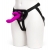Лиловый страпон Rechargeable Vibrating Strap-On Harness Set - 17,6 см. - Happy Rabbit - купить с доставкой в Брянске