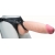 Телесный реалистичный фаллоимитатор на черных трусиках Real Big Strap-On - 34,5 см. - LOVETOY (А-Полимер) - купить с доставкой в Брянске