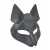 Серая маска Wolf с клепками - Sitabella - купить с доставкой в Брянске