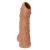 Телесная насадка с пупырышками и открытой головкой Nude Sleeve M - 12 см. - KOKOS - в Брянске купить с доставкой