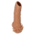 Телесная насадка с усиками и открытой головкой Nude Sleeve L - 14 см. - KOKOS - в Брянске купить с доставкой