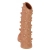 Телесная насадка с шипами и открытой головкой Nude Sleeve M - 12 см. - KOKOS - в Брянске купить с доставкой
