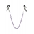 Зажимы для сосков с фиолетовой цепочкой Sweet Caress Nipple Chain - Sweet Caress - купить с доставкой в Брянске Зажимы для сосков с фиолетовой цепочкой Sweet Caress Nipple Chain - Sweet Caress - купить с доставкой в Брянске