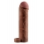 Коричневая насадка с кольцом Perfect 2 Extension with Ball Strap - 19 см. - Pipedream - в Брянске купить с доставкой