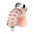 Серебристая клетка для члена Urethral Play Cage - BlueLine - купить с доставкой в Брянске