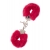 Металлические наручники с красной меховой опушкой METAL HANDCUFF WITH PLUSH RED - Dream Toys - купить с доставкой в Брянске