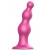 Розовая насадка Strap-On-Me Dildo Plug Beads size S - Strap-on-me - купить с доставкой в Брянске