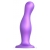 Фиолетовая насадка Strap-On-Me Dildo Plug Curvy size L - Strap-on-me - купить с доставкой в Брянске