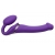 Фиолетовый безремневой вибрострапон Vibrating Bendable Strap-On - size L - Strap-on-me - купить с доставкой в Брянске