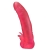 Розовая насадка для страпона с клиторальными лепестками - 18,5 см. - LOVETOY (А-Полимер) - купить с доставкой в Брянске
