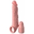 Телесная насадка-удлинитель 2 Inch Silicone X-tension with Strap - 20,3 см. - Pipedream - в Брянске купить с доставкой
