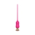 Розовый тонкий стимулятор Nipple Vibrator - 23 см. - I-MOON - купить с доставкой в Брянске