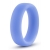 Голубое люминесцентное кольцо Silicone Glo Cock Ring - Blush Novelties - в Брянске купить с доставкой