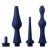 Набор из 3 универсальных насадок для анального душа Universal 3 Piece Silicone Enema Attachment Set - XR Brands - купить с доставкой в Брянске