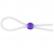 Прозрачное лассо с фиолетовой бусиной SILICONE COCK RING WITH BEAD LAVENDER - NMC - в Брянске купить с доставкой