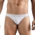 Белые перфорированные трусы-тонги Clever Ambar Thong - Clever Masculine Underwear купить с доставкой
