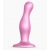 Розовая насадка Strap-On-Me Dildo Plug Curvy size M - Strap-on-me - купить с доставкой в Брянске