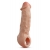 Телесная насадка-удлинитель Intrepid 9.25 Inch Realistic Penis Extender Sleeve - 23,5 см. - Blush Novelties - в Брянске купить с доставкой