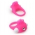 Розовое эрекционное кольцо с щеточкой LIT-UP SILICONE STIMU RING 5 - Dream Toys - в Брянске купить с доставкой