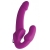 Ярко-розовый безремневой вибрострапон Evoke Vibrating Strapless Silicone Strap-on Dildo - XR Brands - купить с доставкой в Брянске