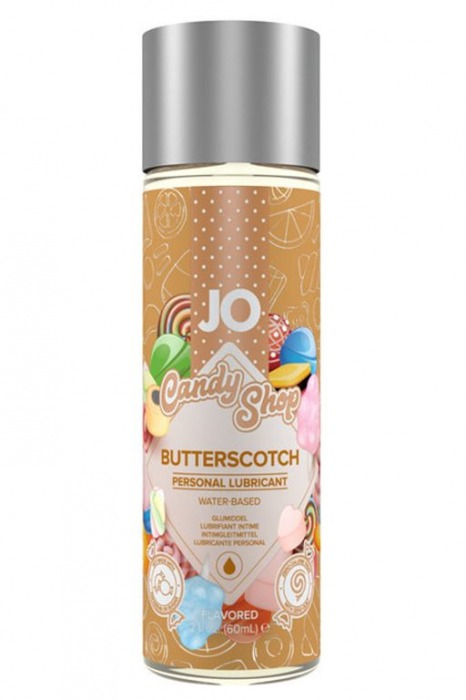Смазка на водной основе Candy Shop Butterscotch с ароматом ирисок - 60 мл. - System JO - купить с доставкой в Брянске