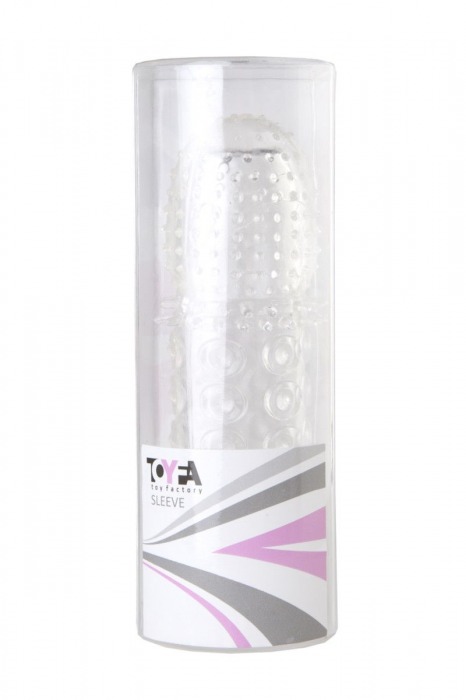 Прозрачная закрытая гелевая насадка - 13,5 см. - Toyfa Basic - в Брянске купить с доставкой