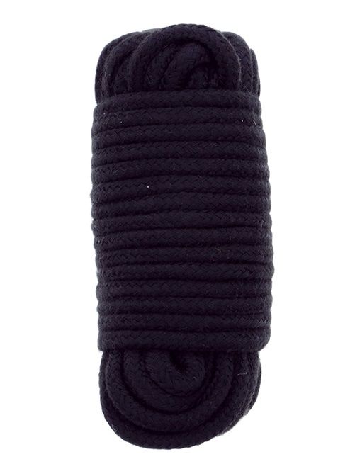 Черная веревка для связывания BONDX LOVE ROPE - 10 м. - Dream Toys - купить с доставкой в Брянске