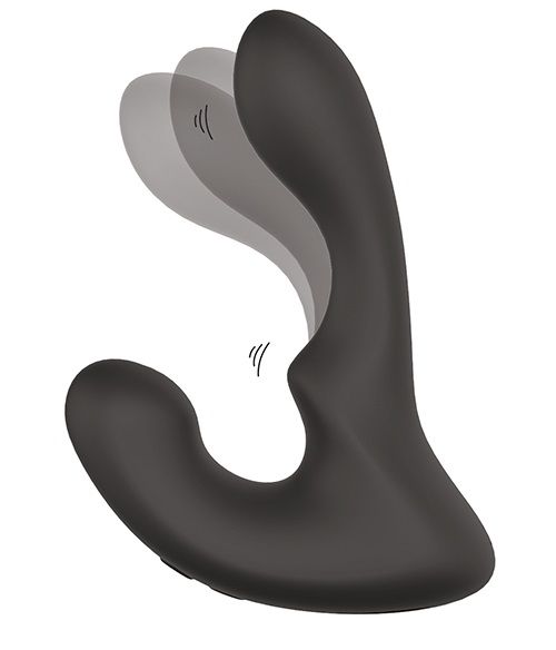 Чёрный массажер простаты с 2 моторами BOOTY ROCKER - Dream Toys - в Брянске купить с доставкой