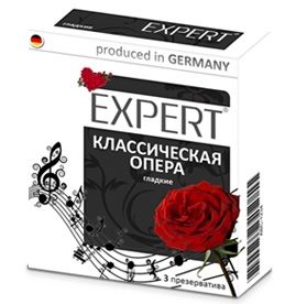 Гладкие презервативы Expert  Классическая опера  - 3 шт. - Expert - купить с доставкой в Брянске