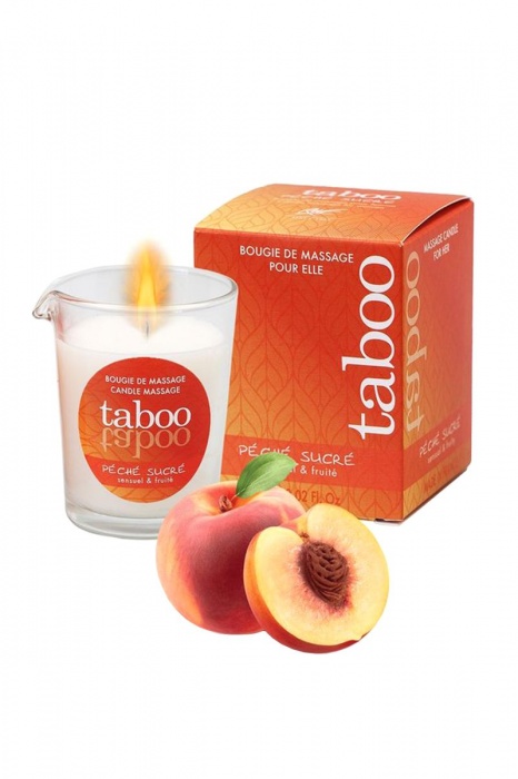 Массажное аромамасло с афродизиаками для женщин RUF Taboo Peche sucre - 60 гр. - RUF - купить с доставкой в Брянске