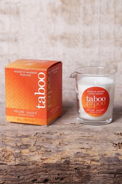 Массажное аромамасло с афродизиаками для женщин RUF Taboo Peche sucre - 60 гр. - RUF - купить с доставкой в Брянске